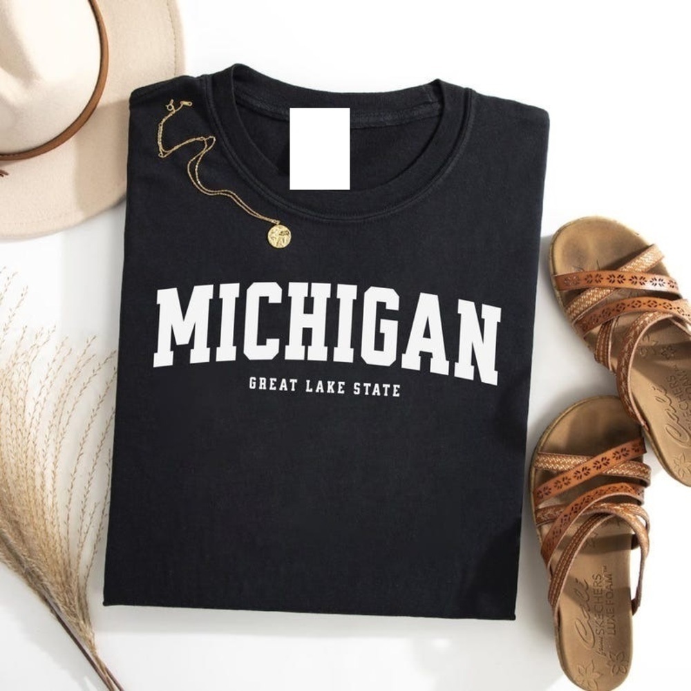 Michigan Shirt, Michigan Shirt, Michigan Vacation T-Shirt, Michigan T-Shirt - Picture 1 of 4